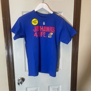 Hanes Royal Blue Jayhawks 4 Life Kids Tee
